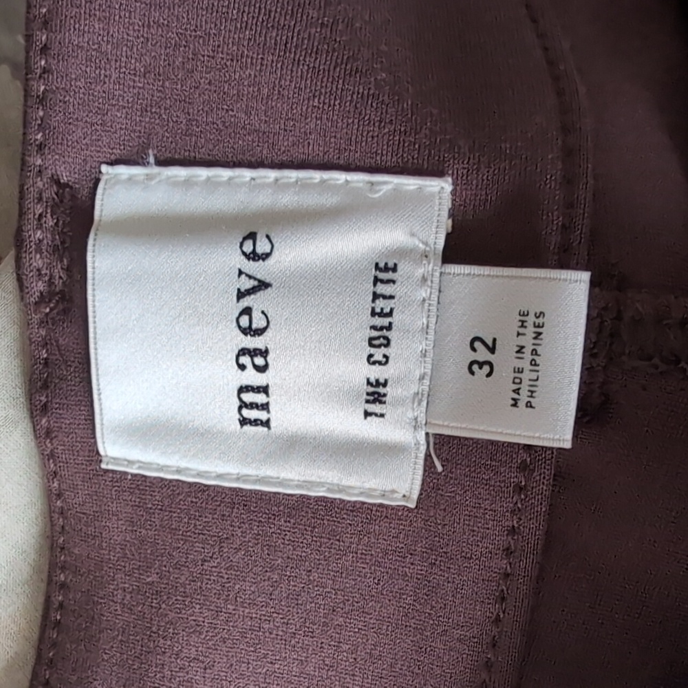 Maeve The Colette Cropped Wide Leg Faux Leather Pocket Pants NWT Size 32 - Picture 5 of 7